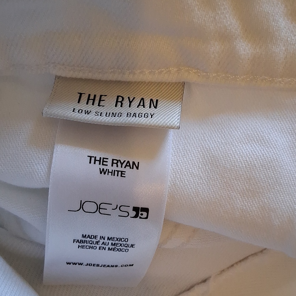 Joe's The Ryan Low Slung Denim Jeans White Wide Leg Women's Jeans - Picture 3 of 10